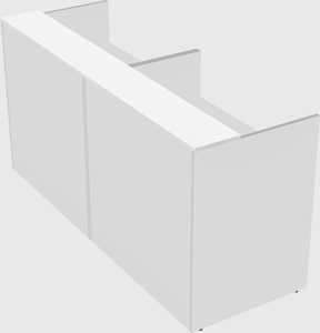 Shared u-shaped reception desks