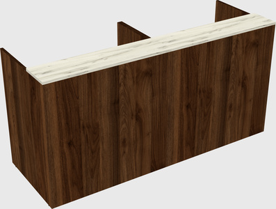 Shared u-shaped reception desks