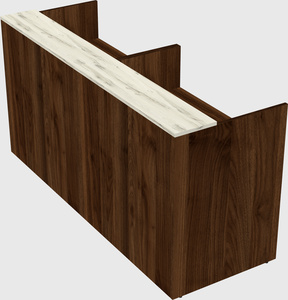 Shared u-shaped reception desks