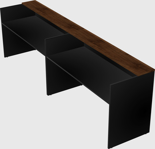 Shared u-shaped reception desks