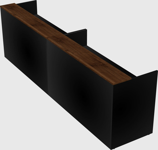 Shared u-shaped reception desks