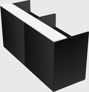 Shared u-shaped reception desks