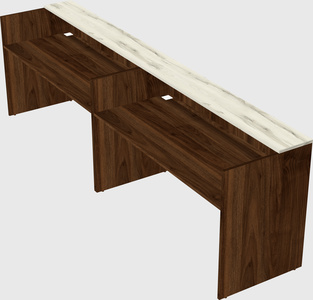 Shared u-shaped reception desks
