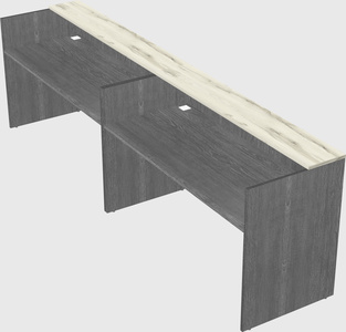 Shared u-shaped reception desks
