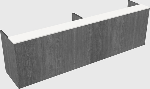 Shared u-shaped reception desks