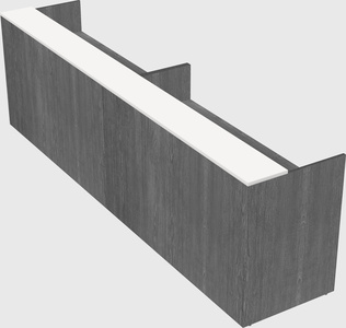 Shared u-shaped reception desks
