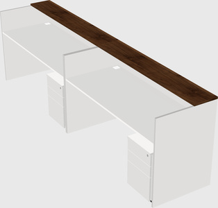 Shared u-shaped reception desks