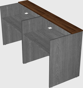 Shared u-shaped reception desks