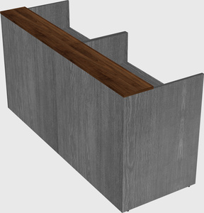 Shared u-shaped reception desks