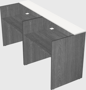Shared u-shaped reception desks