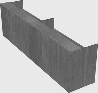 Shared u-shaped reception desks