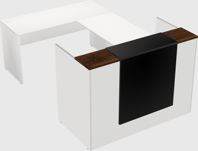 Comptoir d'accueil modulable