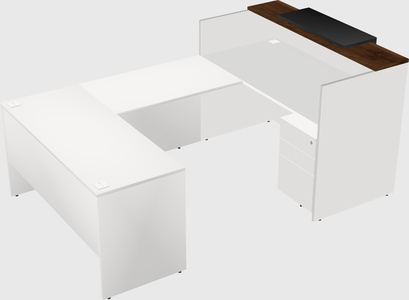 Comptoir d'accueil modulable