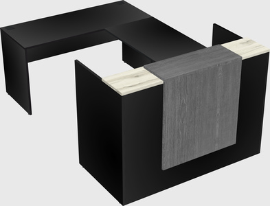 Comptoir d'accueil modulable