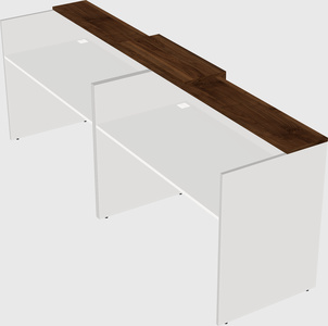 Shared u-shaped reception desks