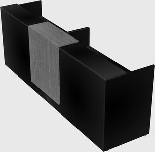 Shared u-shaped reception desks