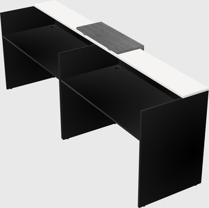 Shared u-shaped reception desks