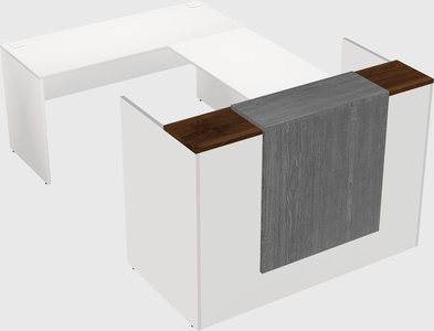 Comptoir d'accueil modulable