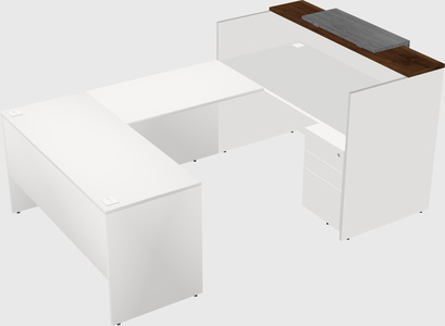 Comptoir d'accueil modulable