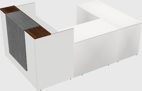 Comptoir d'accueil modulable