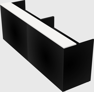 Shared u-shaped reception desks