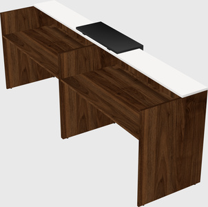 Shared u-shaped reception desks
