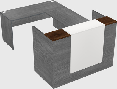 Comptoir d'accueil modulable