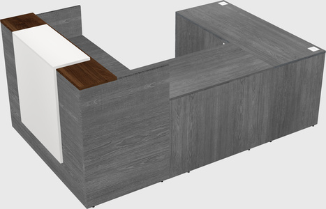 Comptoir d'accueil modulable