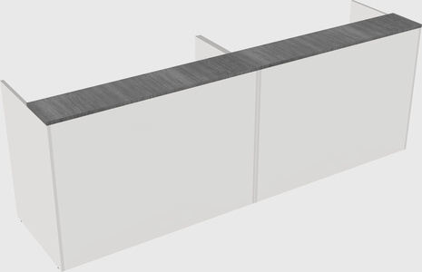 Shared u-shaped reception desks