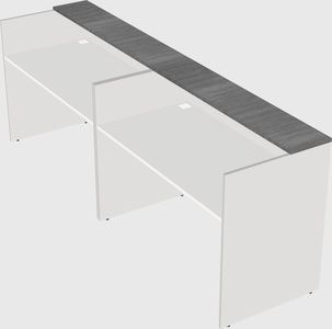 Shared u-shaped reception desks