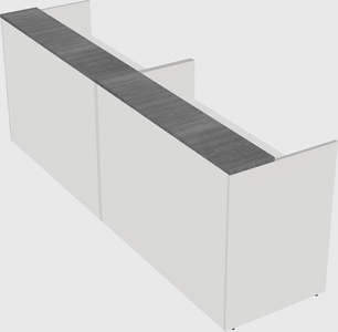 Shared u-shaped reception desks