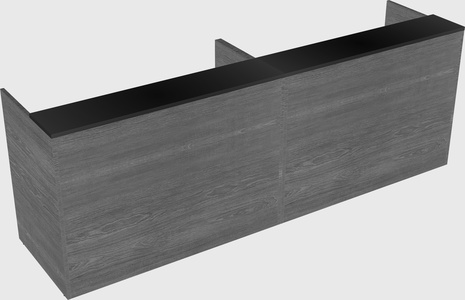 Shared u-shaped reception desks
