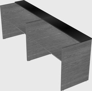 Shared u-shaped reception desks
