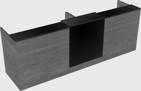 Shared u-shaped reception desks