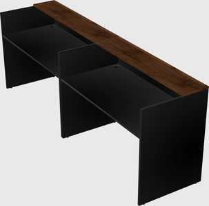 Shared u-shaped reception desks