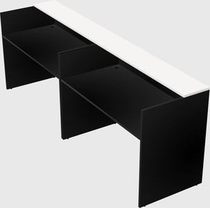 Shared u-shaped reception desks