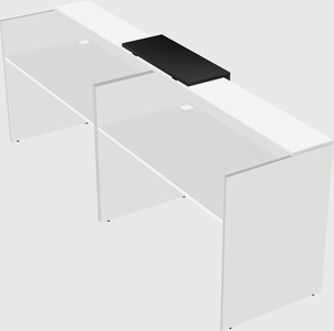Shared u-shaped reception desks