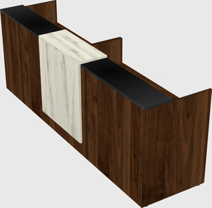Shared u-shaped reception desks