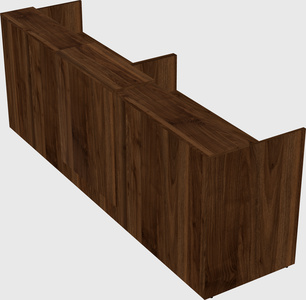 Shared u-shaped reception desks
