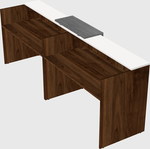 Shared u-shaped reception desks