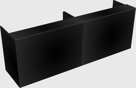 Shared u-shaped reception desks