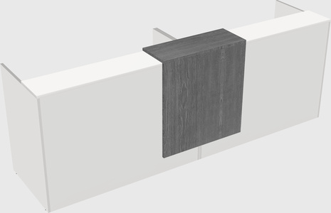 Shared u-shaped reception desks