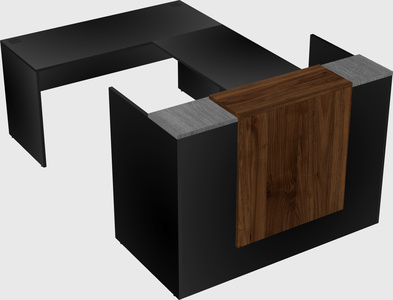 Comptoir d'accueil modulable