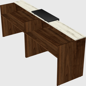 Shared u-shaped reception desks