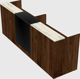 Shared u-shaped reception desks