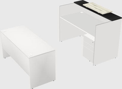 Comptoir d'accueil modulable