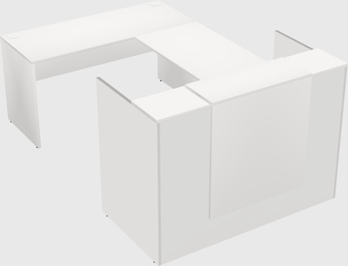 Comptoir d'accueil modulable