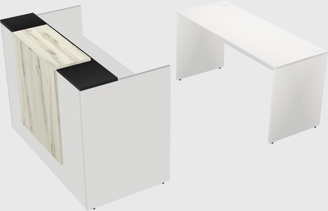 Comptoir d'accueil modulable