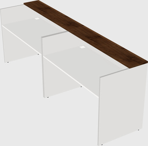 Shared u-shaped reception desks