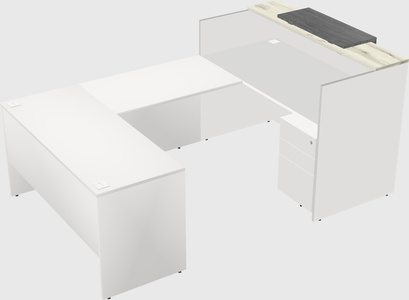 Comptoir d'accueil modulable